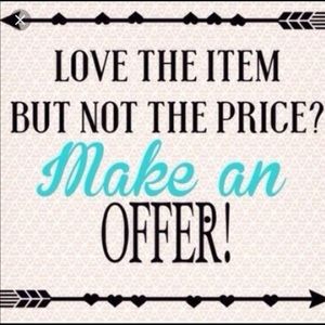 ALL Other - Will accept REASONABLE offers on items over $10! ALL Other - Will accept REASONABLE offers on items over $10!